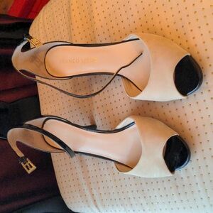 Franco Sarto 8 M peep toe heels